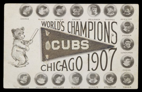PC 1908 Chicago Cubs World Champions
